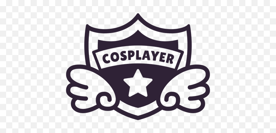 Cosplayer Wings Star Badge - Transparent Png U0026 Svg Vector File Automotive Decal,Shield With Wings Png
