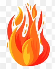Download Free Lohri Orange Fire Flame For Happy Lyrics Icon - Cartoon Transparent Png