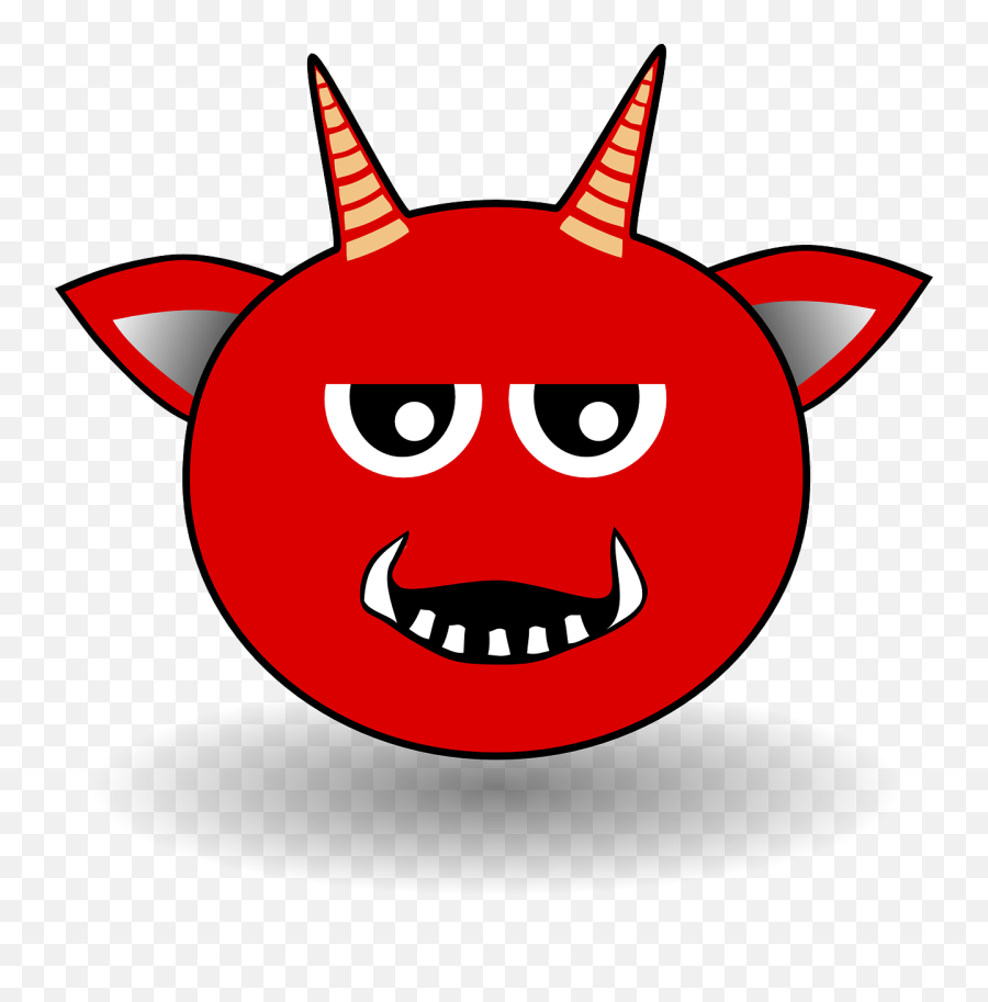 Red Devil Head Cartoon Clip Art - Vector Clip Cartoon Devil Head Png,Demon Face Png