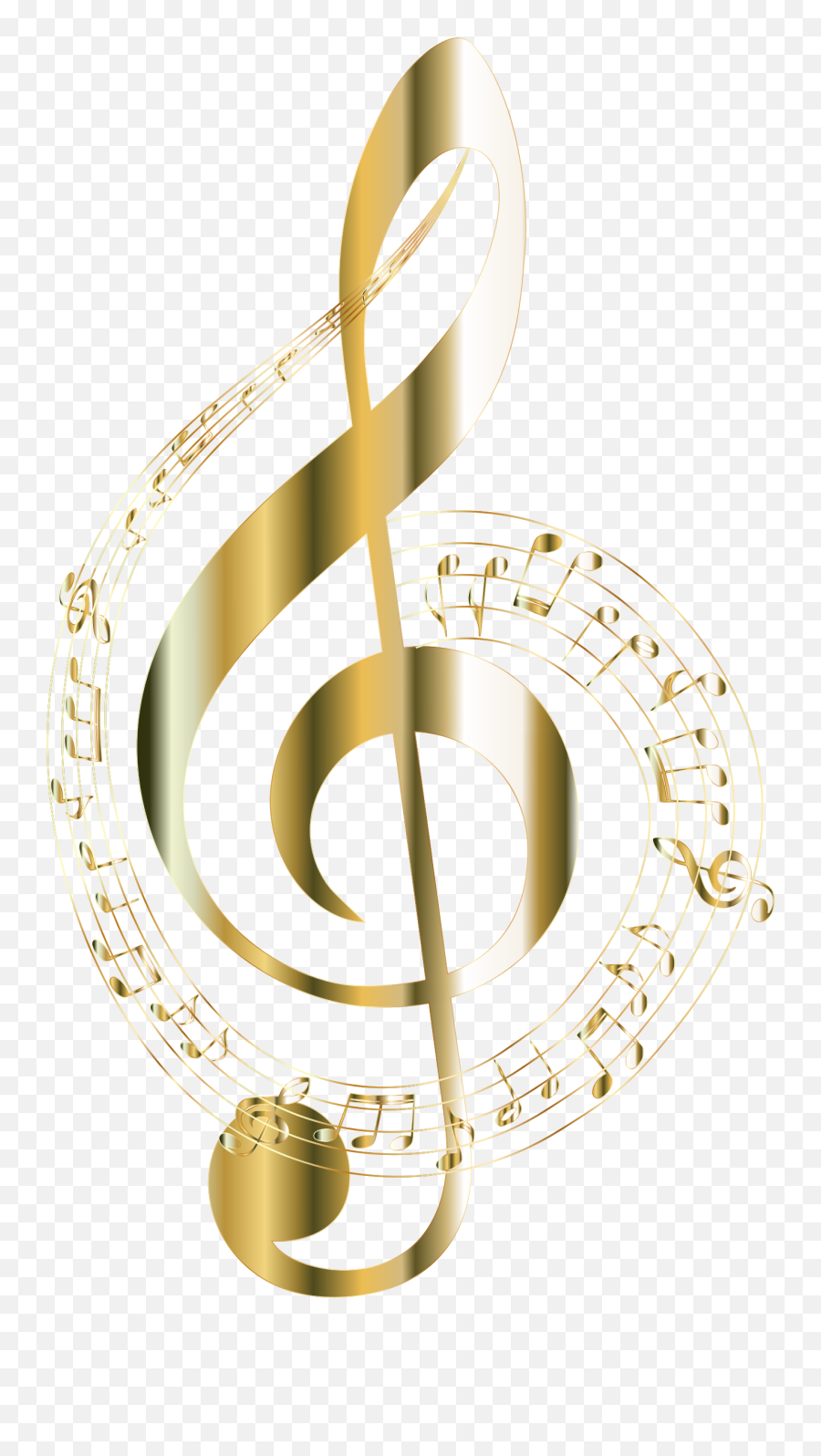 Gold Music Notes Png 4 Image Transparent Background
