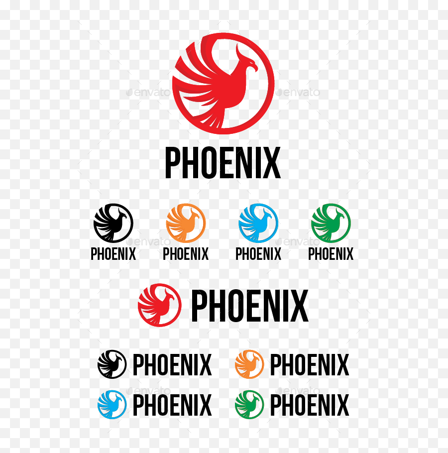 Phoenix Logo Template - Phoenix Logo Very Easy Png,Phoenix Logo