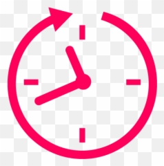 Download Time - icon Icon Png Pink PNG Image with No