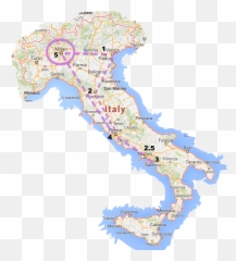 Download Map Of Italy - Small Ancient Rome PNG Image Transparent