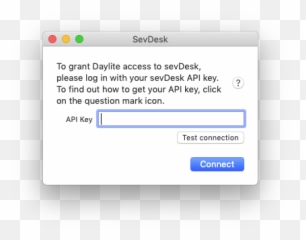 How Do I Set Up The Financeconnector For Use With Sevdesk - Dot png