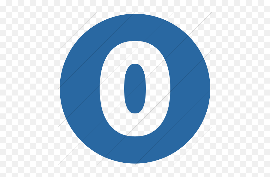 Simple Blue Encircled Solid Zero Icon - Dot Png,Zero Icon