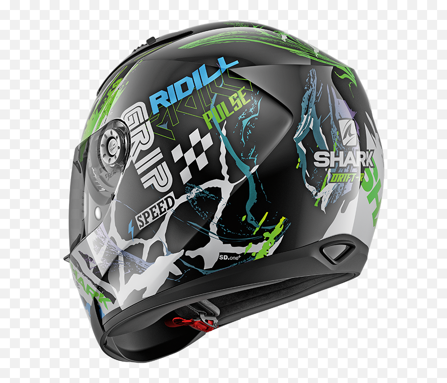 Shark Ridill Drift - R Black Green Blue Kgb Bikerz Vault Ridill Drift Shark Ridill Drift R Png,Icon Automag