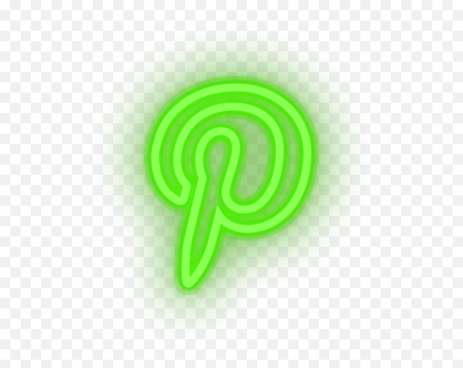Pinterest Neon Sign - Brands And Social Led Neon Decor Color Gradient Png,Pinterest Icon Image