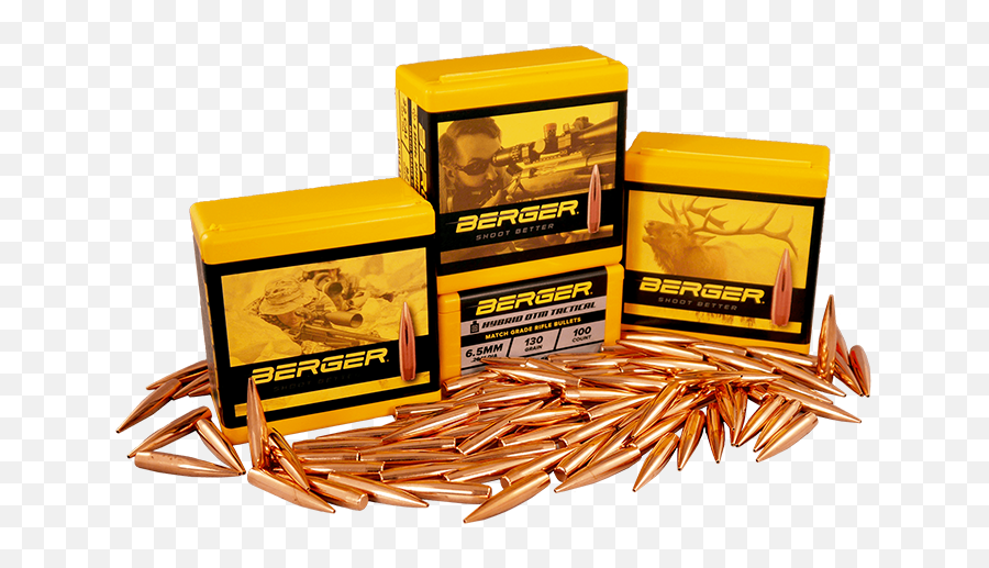 Berger Bullets - Extreme Longrange Bullets Target Berger 109 Hybrid Png,Bullets Transparent