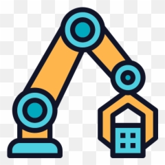 Robotic Arm Grab Mechanical Machine Icons - Computer Algorithm Icon png