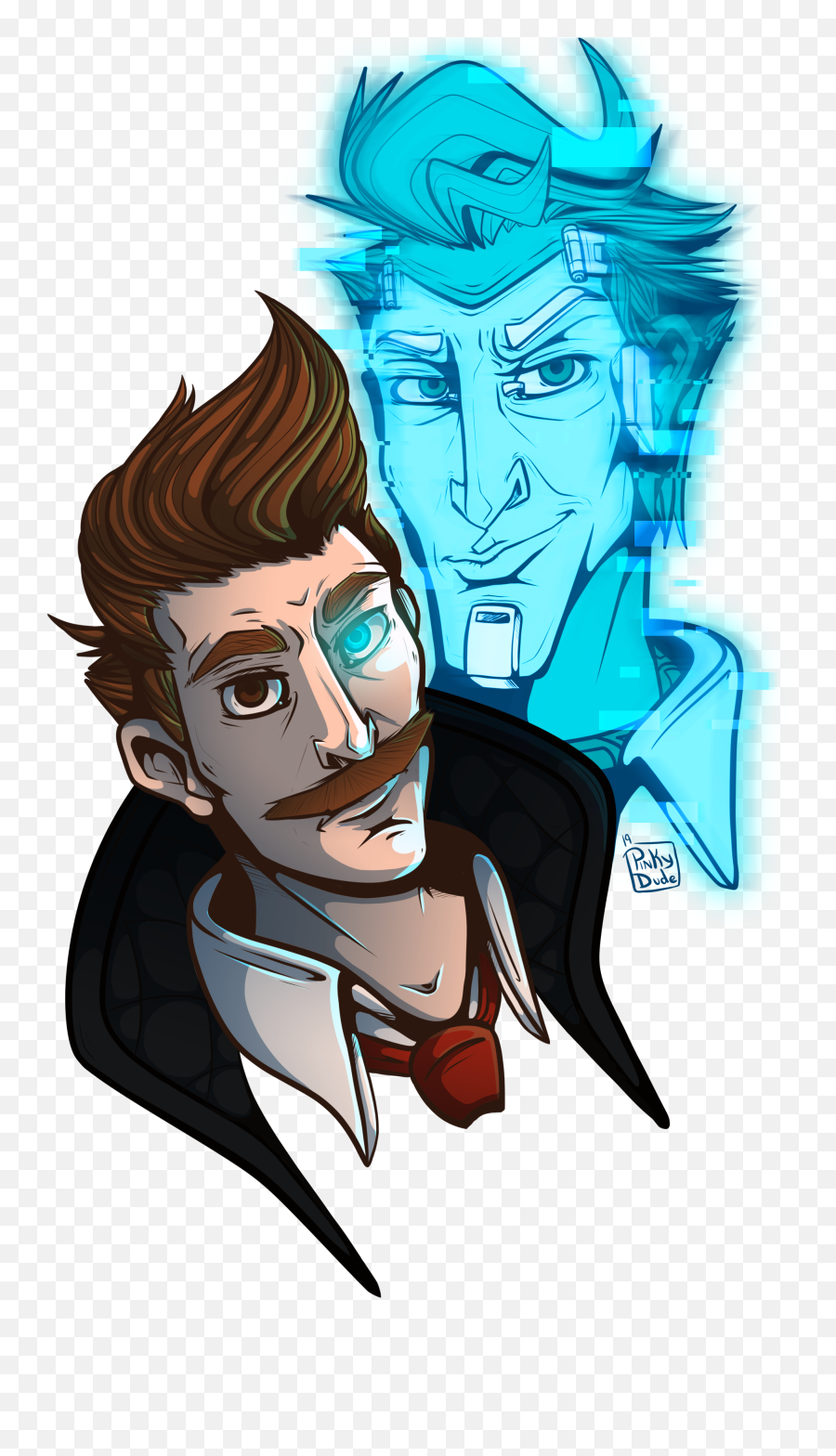 The Hype Got Me To Draw My Favorite Duo Again Borderlands3 - Fictional Character Png,Rhys Borderlands Icon