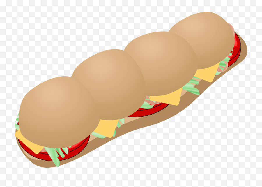 Submarine Sandwich Png Clipart - Sandwich Clip Art,Sub Sandwich Png