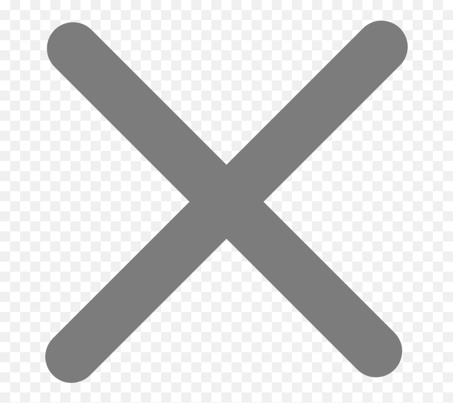 Cross Multiplication Delete - Black Wrong Cross Png,Delete Png