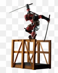 Download Super Deadpool Marvel Now 16th Scale Artfx Statue - Lumber Png,Deadpool Png
