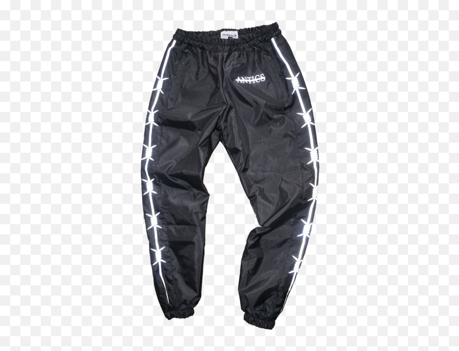 Barb Wire 3m Reflective Wind Pants - Black U2013 Antics New York Pocket Png,Barbwire Png