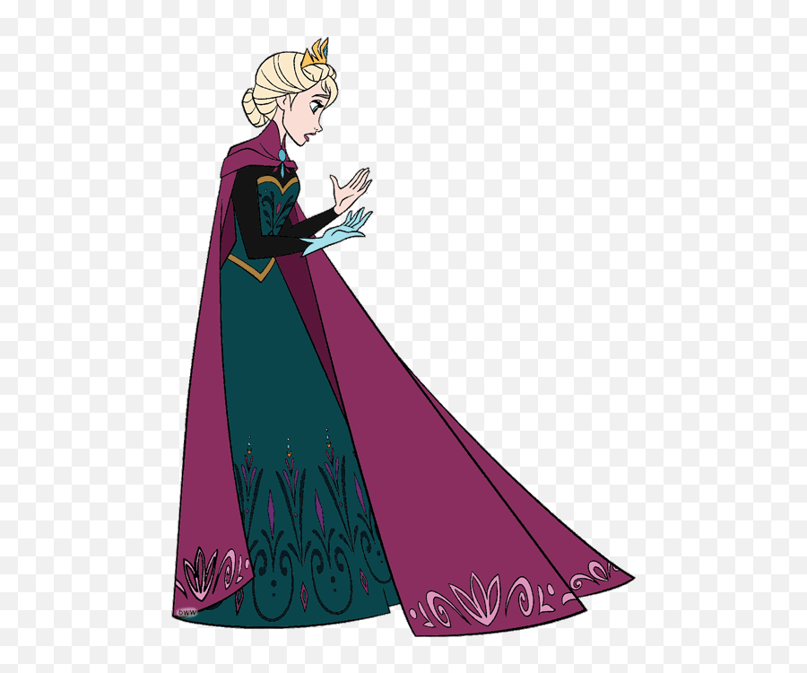 Queen Elsa Clipart - Elsa Looking At Hands Png,Elsa Transparent
