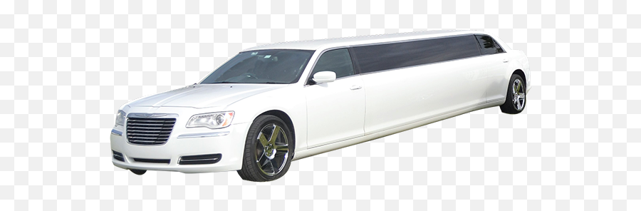 White Stretch Chrysler 300 Limo - White Chrysler 300 Stretch Limo Png,Limo Png