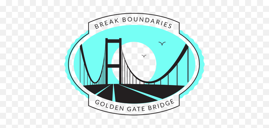Golden Gate Bridge Logo - Golden Gate Bridge Png,Golden Gate Bridge Png