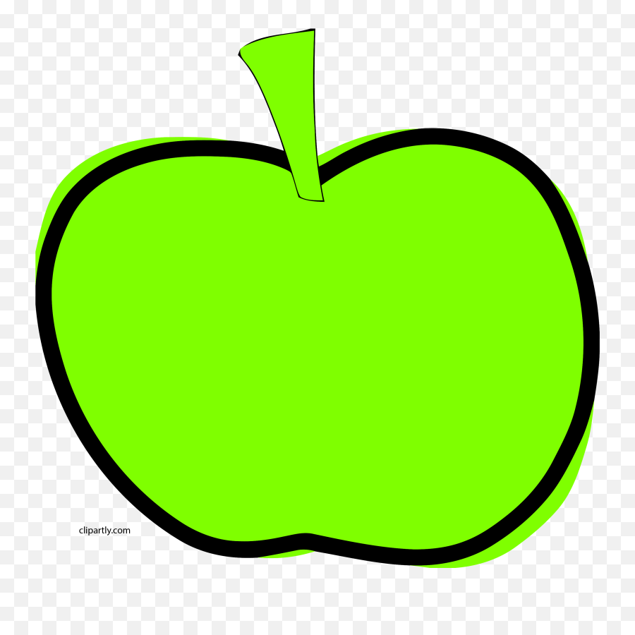 Chartreuse Almond Clipart Green Apple Md Png - Cartoon Green Apples,Green Apple Png