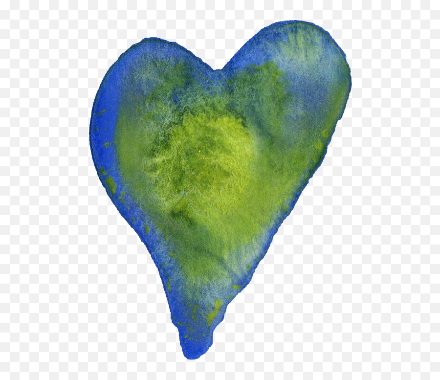 20 Watercolor Heart Png Transparent Vol 2 Onlygfxcom - Blue And Green Watercolo Heart,Blue Heart Png