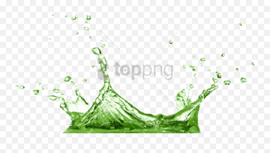 Download Hd Free Png Green Water Splash - Water Splash Png Transparent Background,Green Background Png