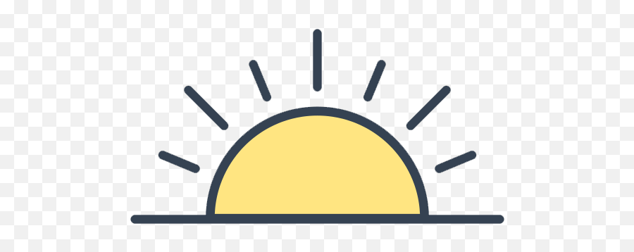 Sunrise Transparent Half Clipart - Lightbulb Vector Royalty Free Png,Sunrise Transparent Background