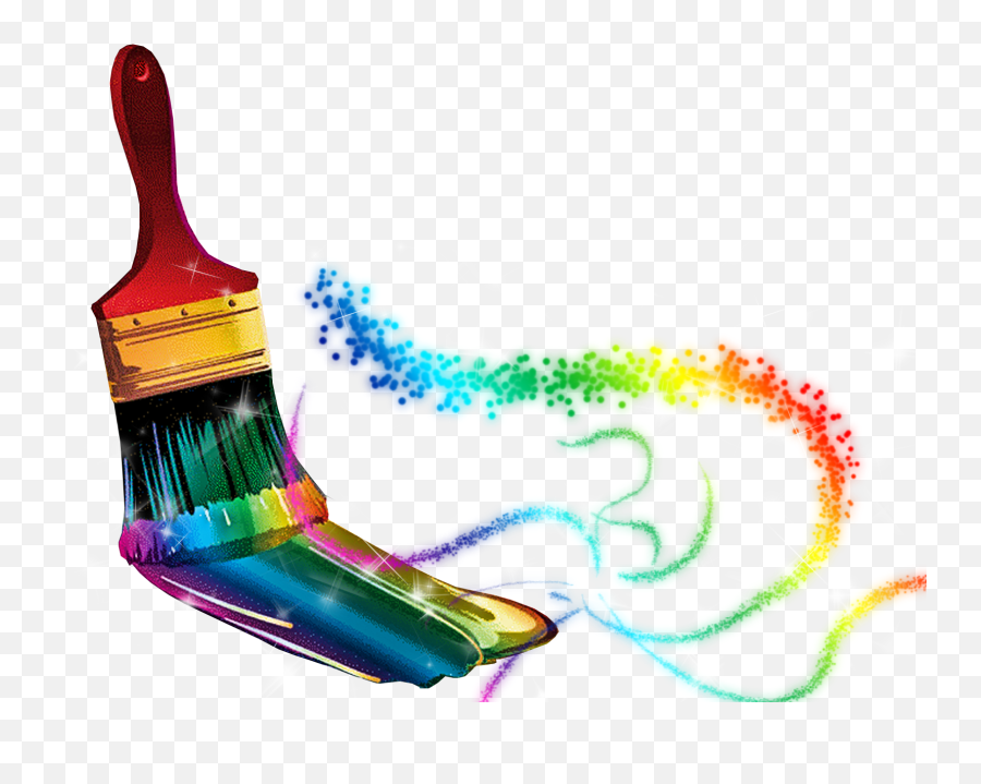 Cool Brush Png Download - Magic Paint Brush Png,Painting Brush Png