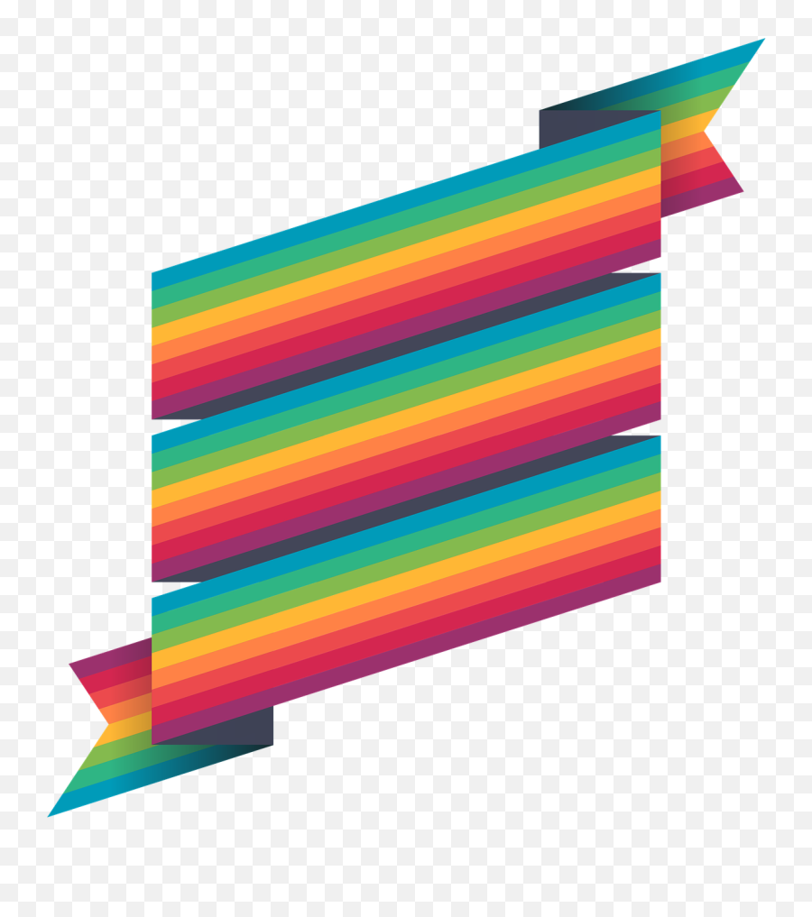 Rainbow Ribbon Png - Transparent Rainbow Ribbon Clipart Meaning,Ribbon Png Transparent