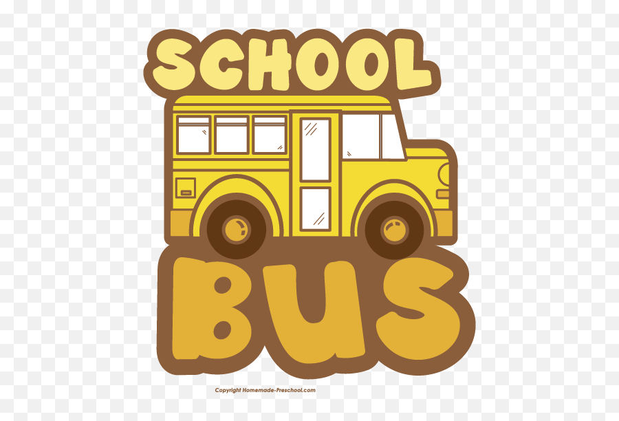 School Bus Word Clipart Png - School Bus,School Bus Clipart Png