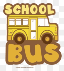 School Bus Word Clipart Png