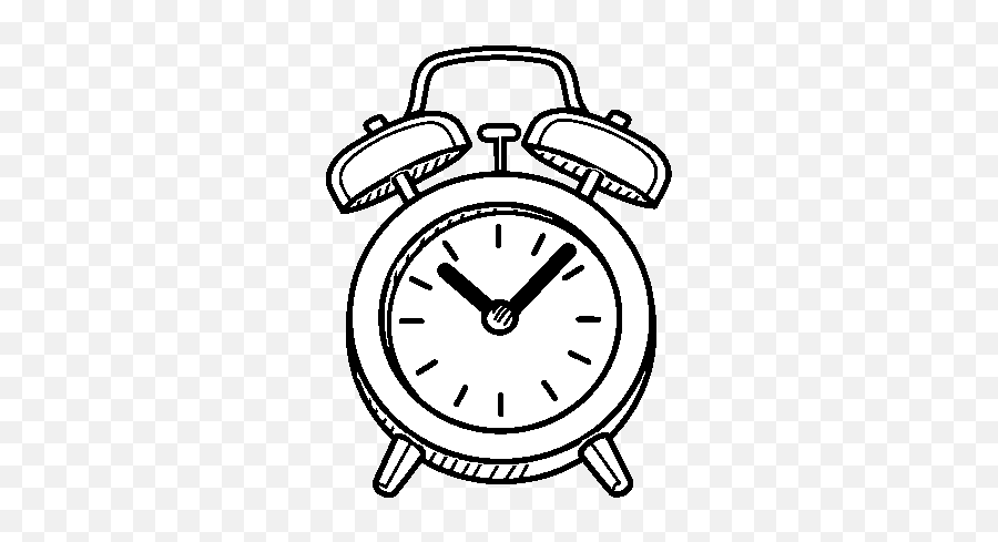 Old Alarm Clock Coloring Page - Clock Full Size Png Alarm Clock Png,Alarm Clock Png