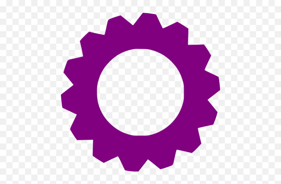 Purple Gear Icon - Goodge Png,Gear Clipart Transparent