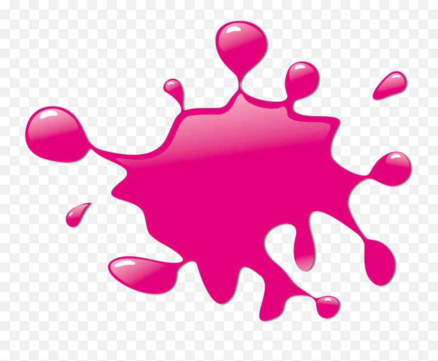 Paint Blue Royalty - Pink Paint Splatter Clipart Png,Milk Splash Png
