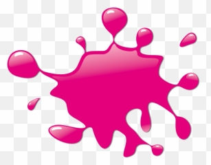 Paint Blue Royalty - Pink Splatter Clipart png