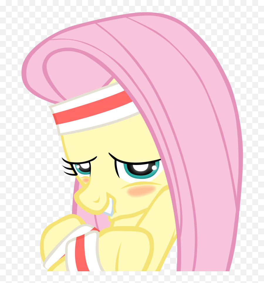 Sweatband Png - Fluttershy Hug Herself,Sweatband Png