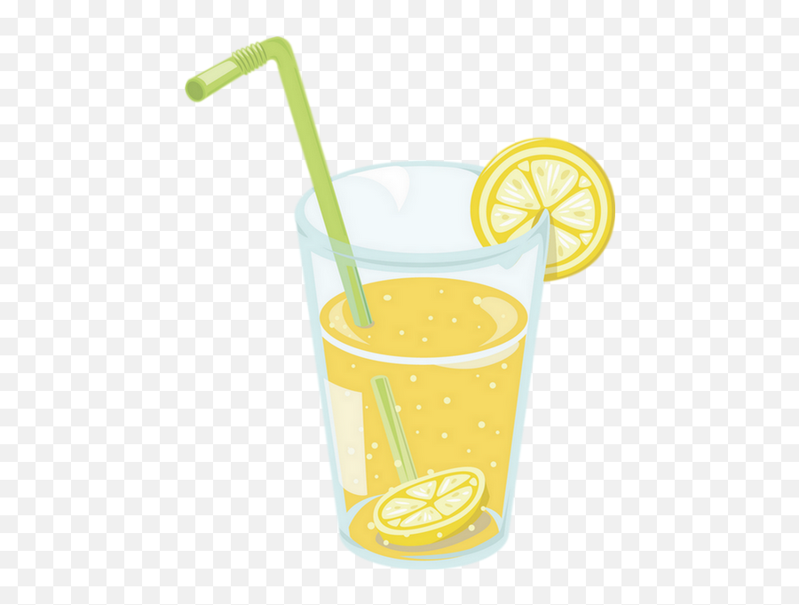 Citron Citronnade Tube Boisson Dessin - Lemonade Png Orange Drink,Lemonade Png