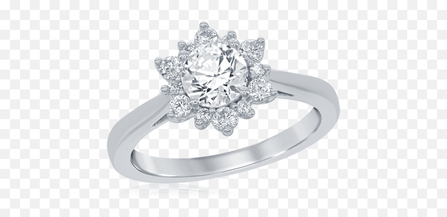 Elsa Frozen Engagement Ring In 14k White Gold Rgo4871 - W4cwdsin Disney Verlobungsringe Png,Elsa Frozen Png
