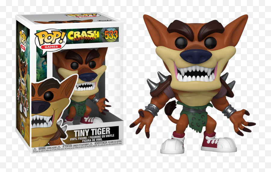 Funko Crash Bandicoot - Crash Bandicoot Tiny Tiger Png,Crash Bandicoot Png