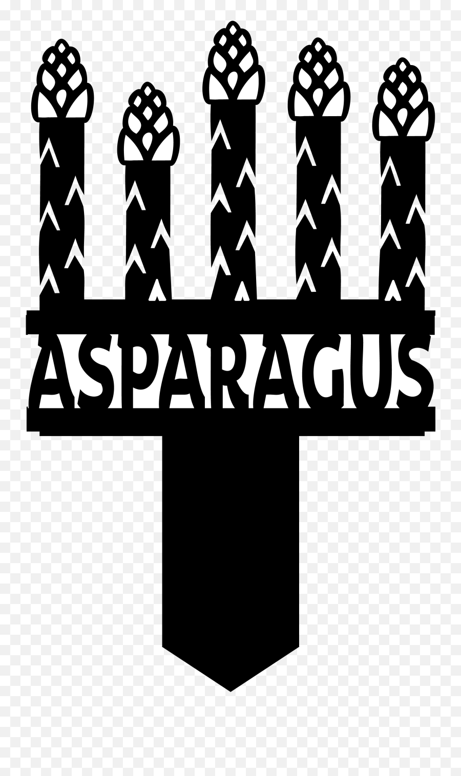 Asparagus Garden Stake Dxf - Clip Art Png,Asparagus Png