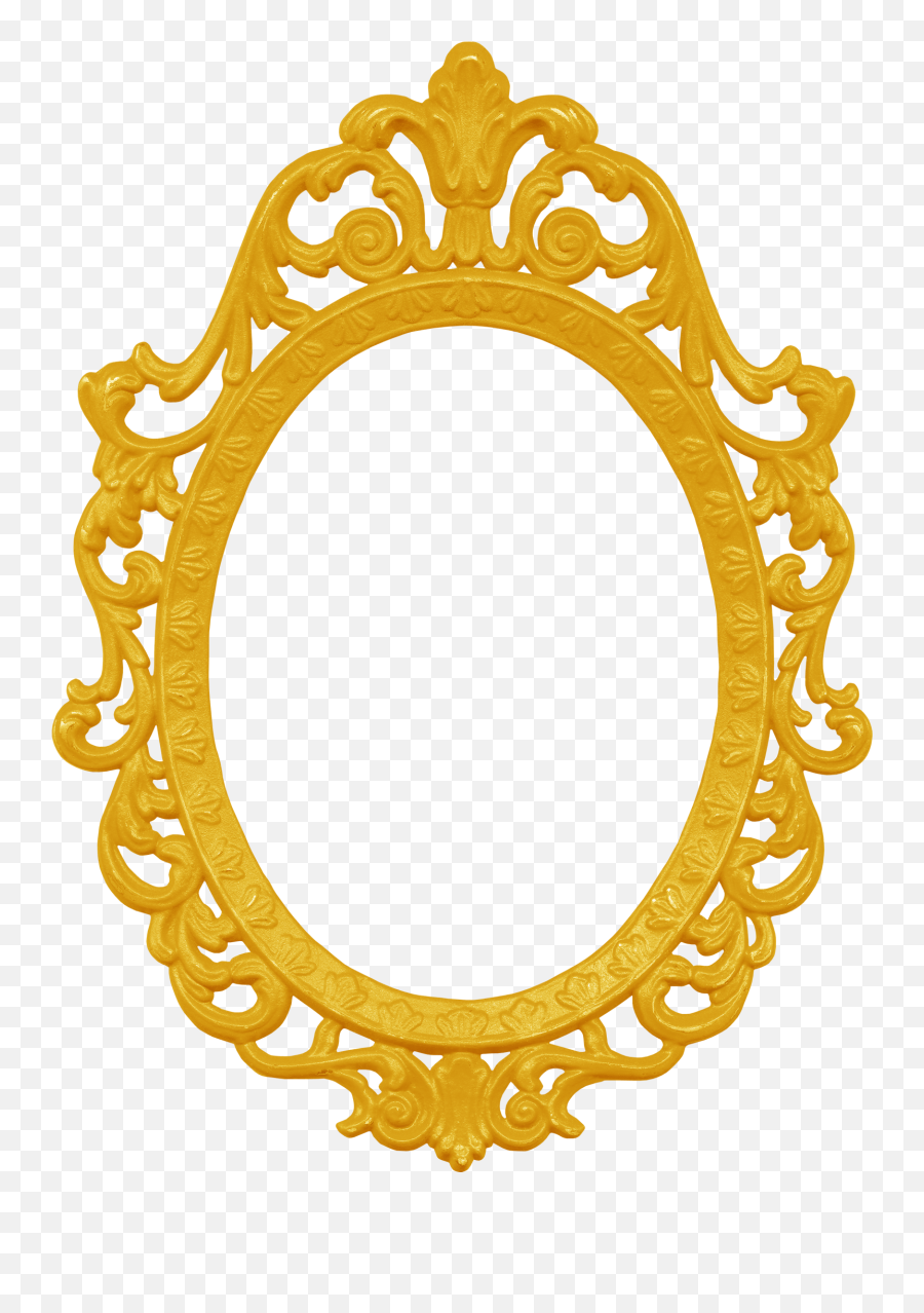 Transparent Snow White Mirror Clipart - Vintage Mirror Frames Png,Mirror Transparent Background