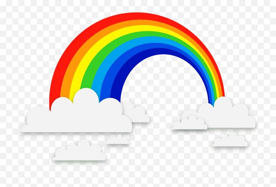 Euclidean Exquisite Clouds Background - Transparent Rainbow Vector Png,Rainbow Vector Png