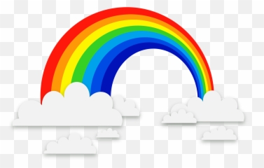 Euclidean Exquisite Clouds Background - Transparent Rainbow Vector Png