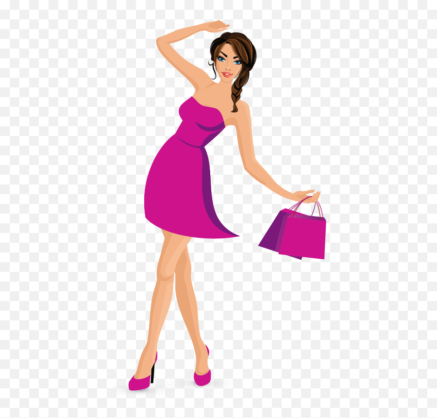 Make Fashion Shopping Logo Design - Lady Shopping Logo Design Png,Shopping Logo