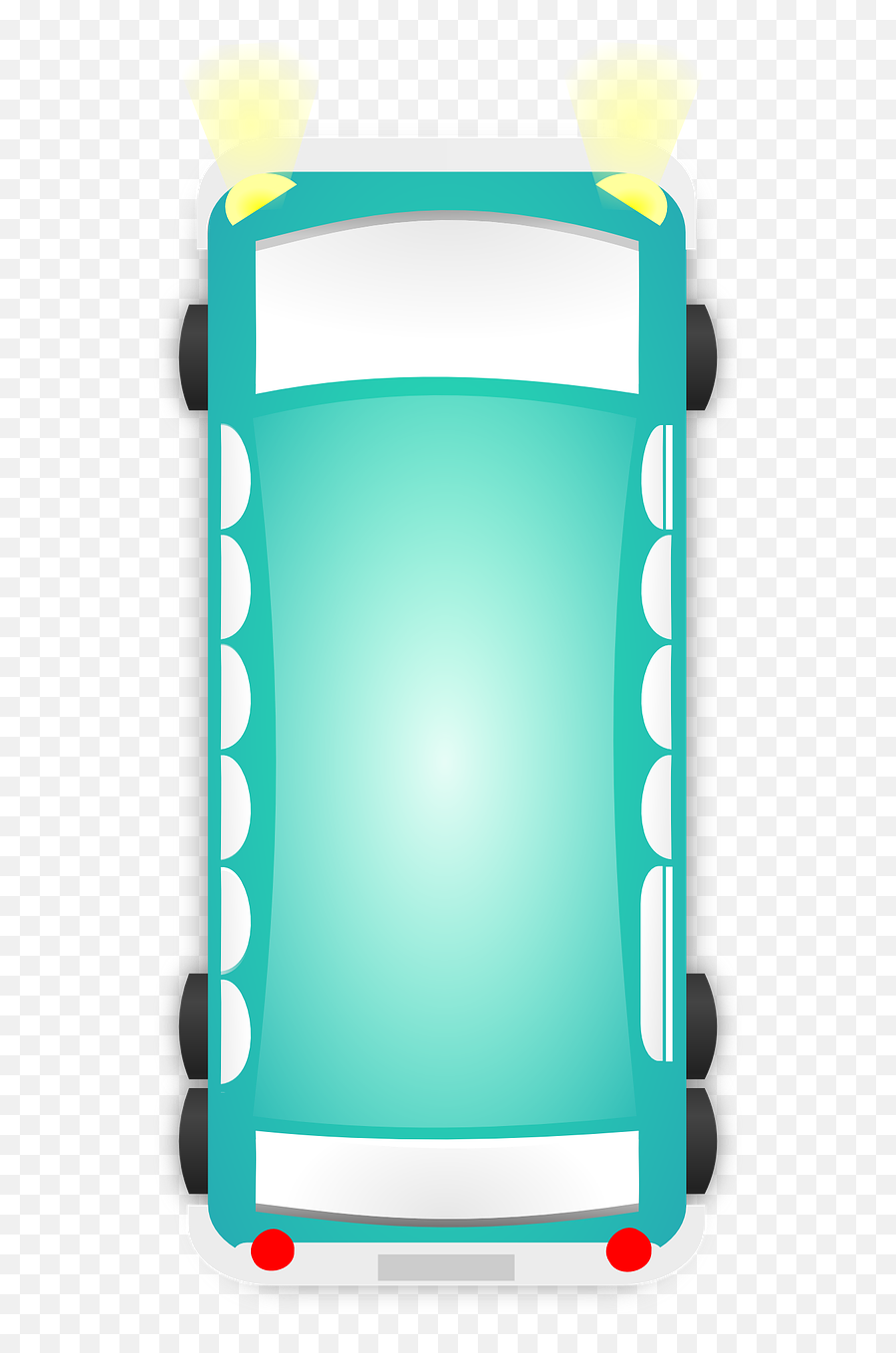 Bus Car Van Top View Turquoise Png Image Picpng - Van Top Bus Mirado Desde Arriba,Top View Png