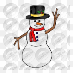 Snowman Picture For Classroom Therapy Use - Great Costume Hat png