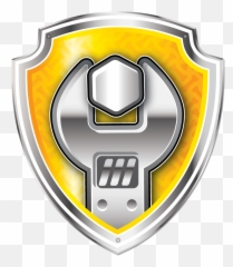 Logos Escudos Paw Patrol O Patrulla Canina Para Imprimir - Paw Patrol Rubble Badge Png,Marshall Paw Patrol Png