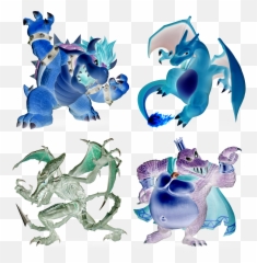 Bowser Charizard Ridley U0026 King K Rool Negative Alts Png