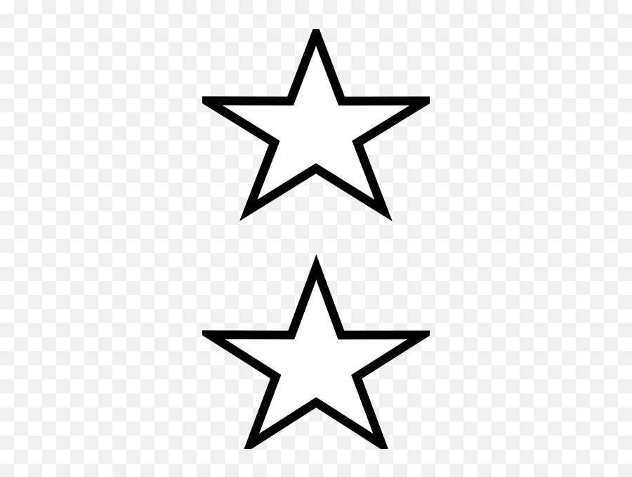 White Stars Clip Art - Vector Clip Art Online 2 Stars Coloring Page Png,White Star Png