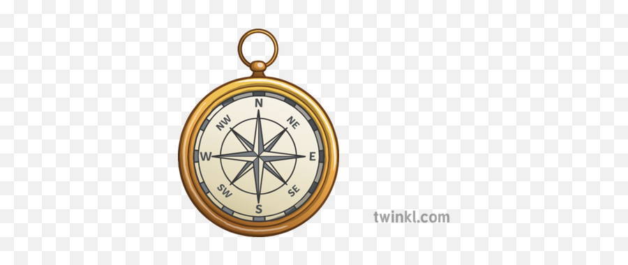 Compass Emoji Twinkl Newsroom Ks2 Illustration - Twinkl Solid Png,Clock Emoji Png