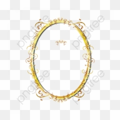 Frame Gold Vector Png Transparent Images U2013 Free - Border Oval