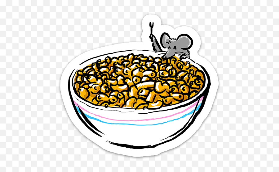 Buzzfeed Mouse Mac U0026 Cheese Day Sticker - Junk Food Png,Buzzfeed Logo Transparent
